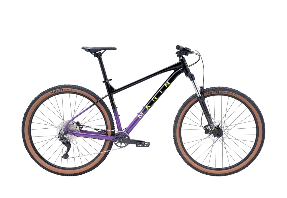 2025 marin bikes bobcat trail 4 29 black purple side.webp